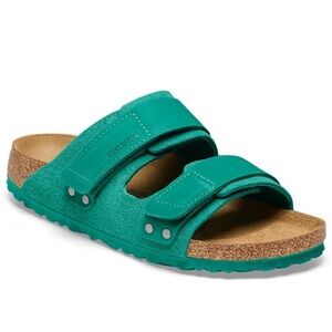 Birkenstock Uji Digital Green Nubuck/Suede Leather  men size 8, women 10! NEW 🔥